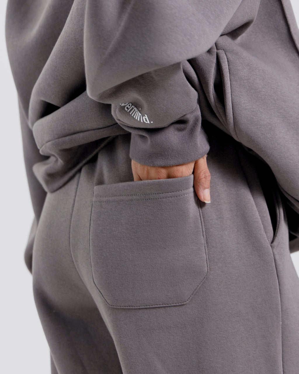 Nevermind Essentials volume I | Steel Grey Hoodie fleece Co-ord set.