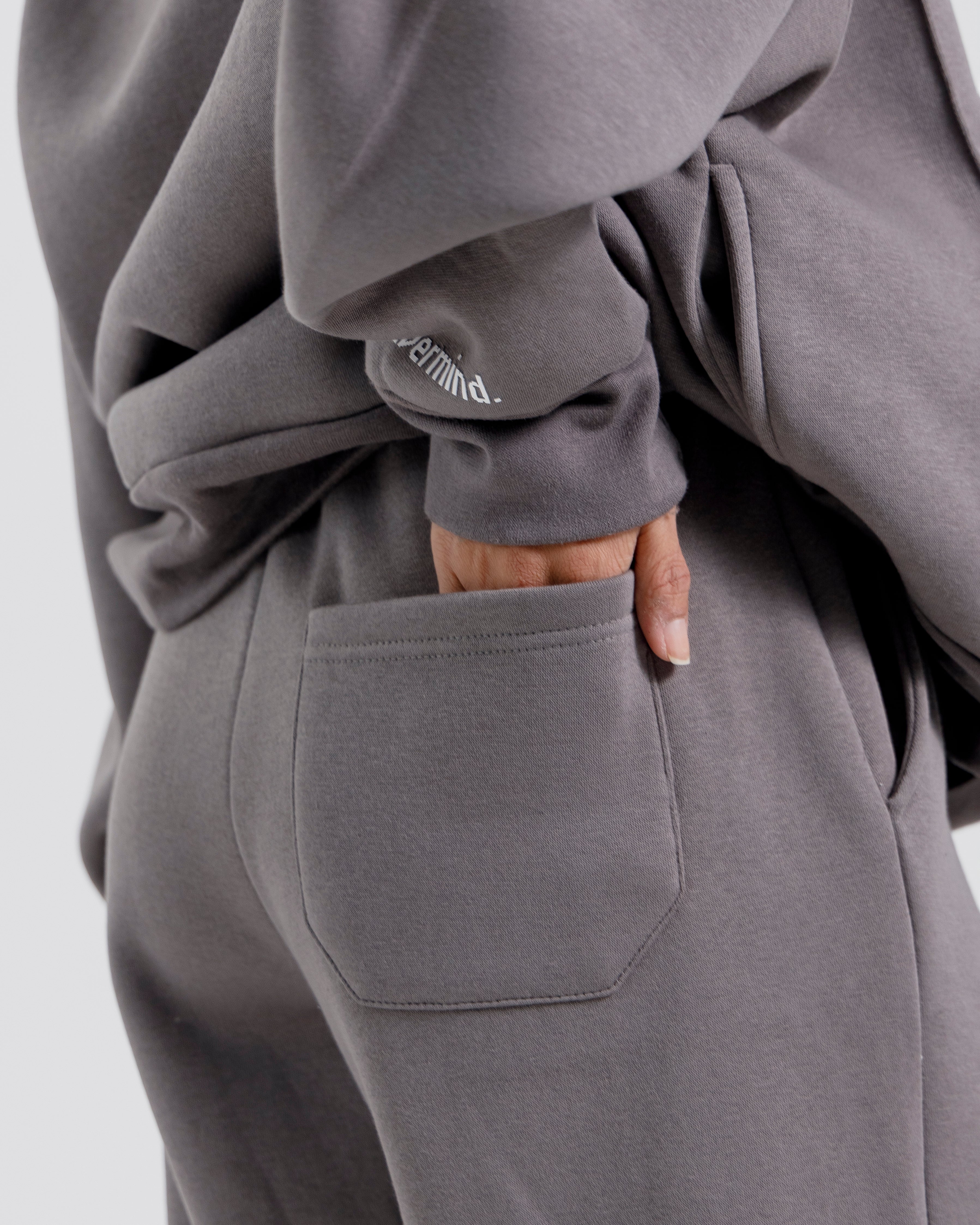 Nevermind Essentials volume I | Steel Grey Hoodie fleece Co-ord set.