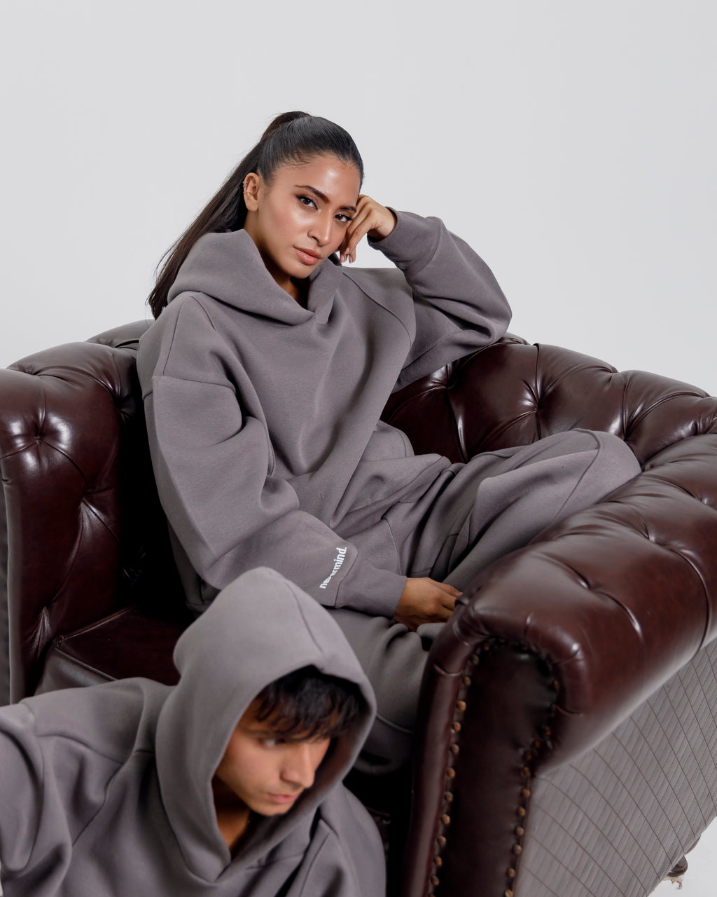 Nevermind Essentials volume I | Steel Grey Hoodie fleece Co-ord set.