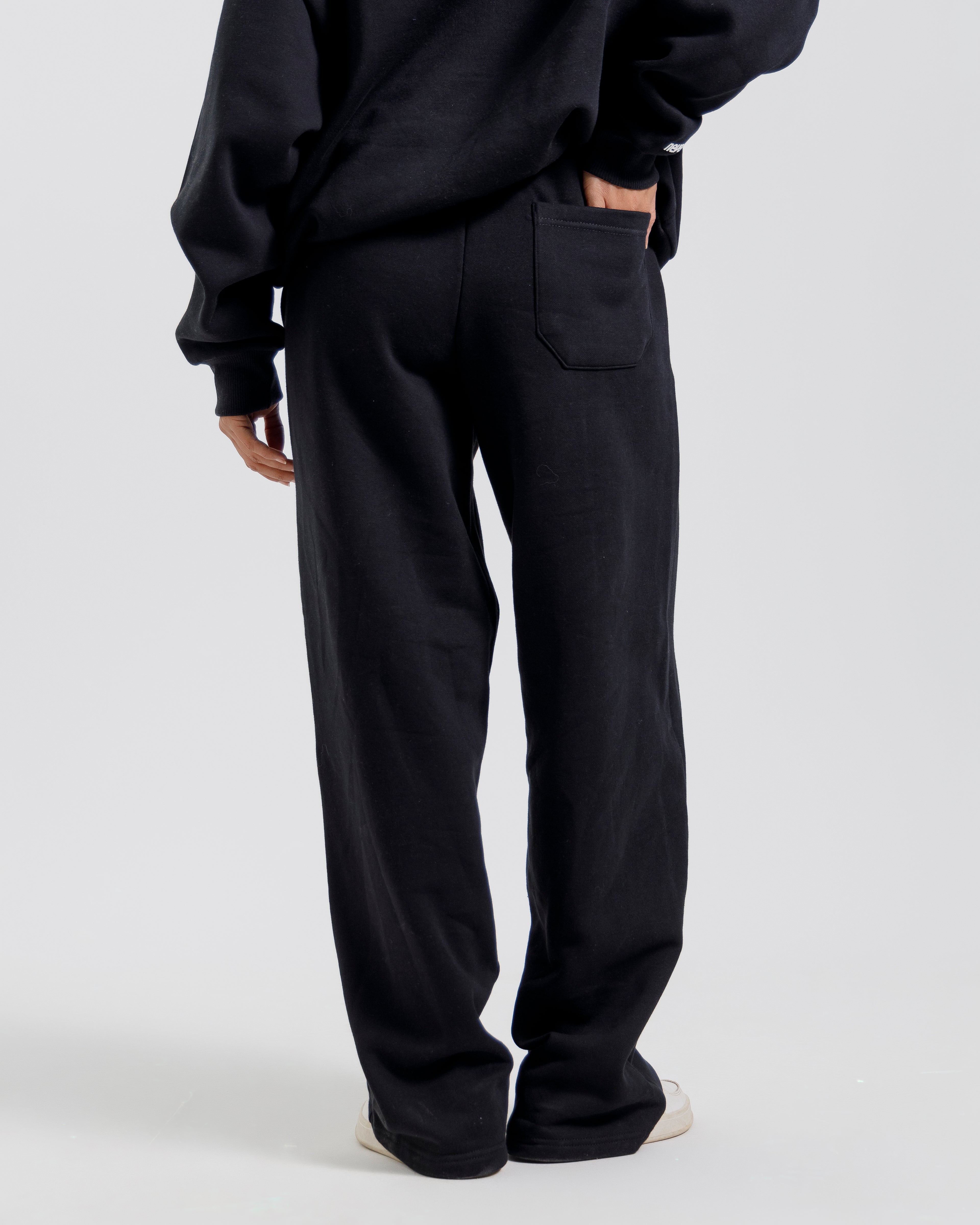 Nevermind Essentials volume I|Black Wide legged Pant for hoodie sets